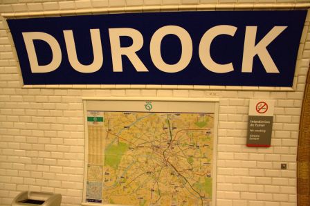 Panneau de la station Durock